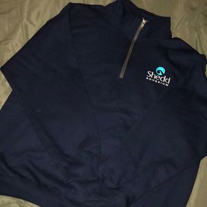 Shedd Aquarium crew neck w zipper!